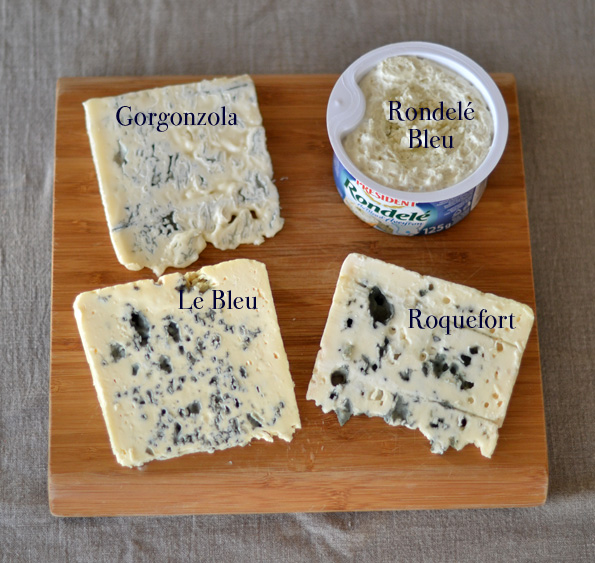 Roquefort, gorgonzola, le bleu, rondele bleu, blåskimmelost